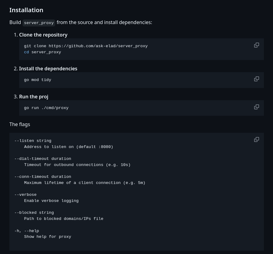 Server Proxy